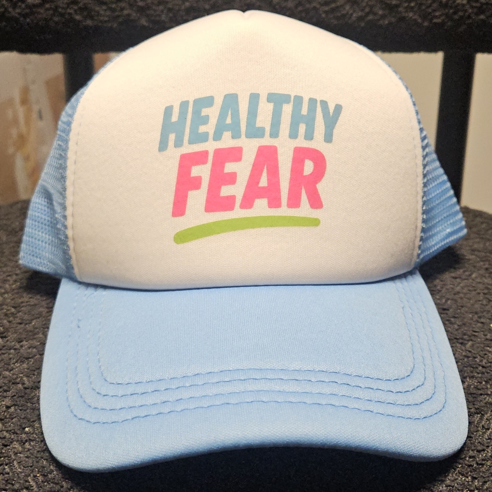 Women's Trucker Hat - Blue and White